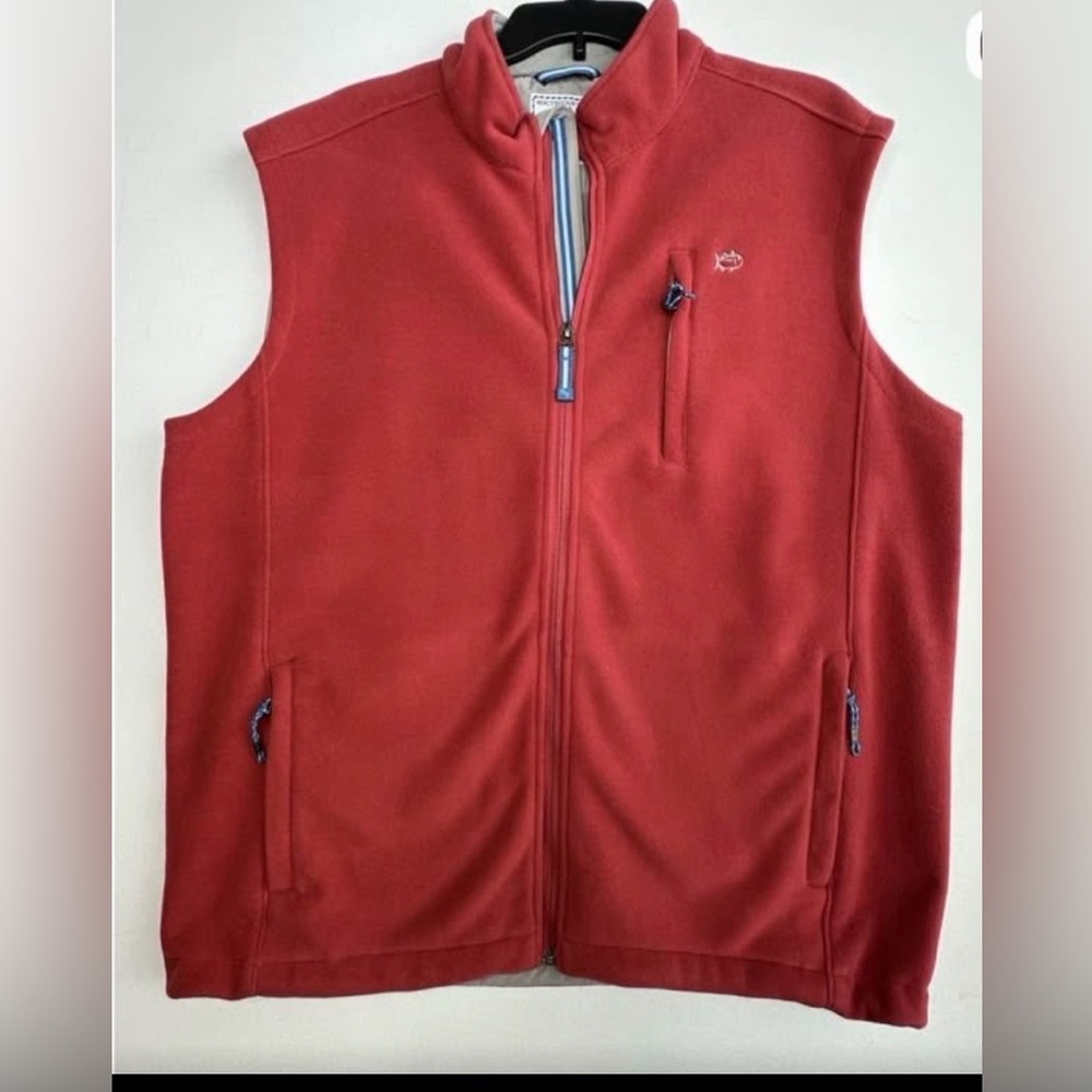 Men's Red Fleece Vest